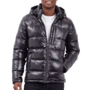 Michael Kors Shiny Black Puffer Jacket